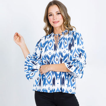 BLUSA MANGA 3/4 CON BOLERO CUELLO NER¨²