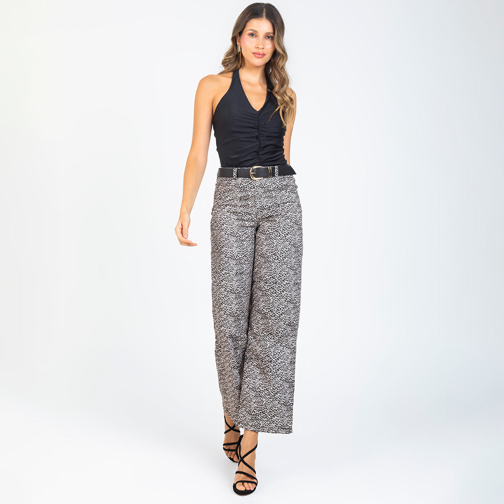 PANTAL¨®N PALAZZO ANIMAL PRINT