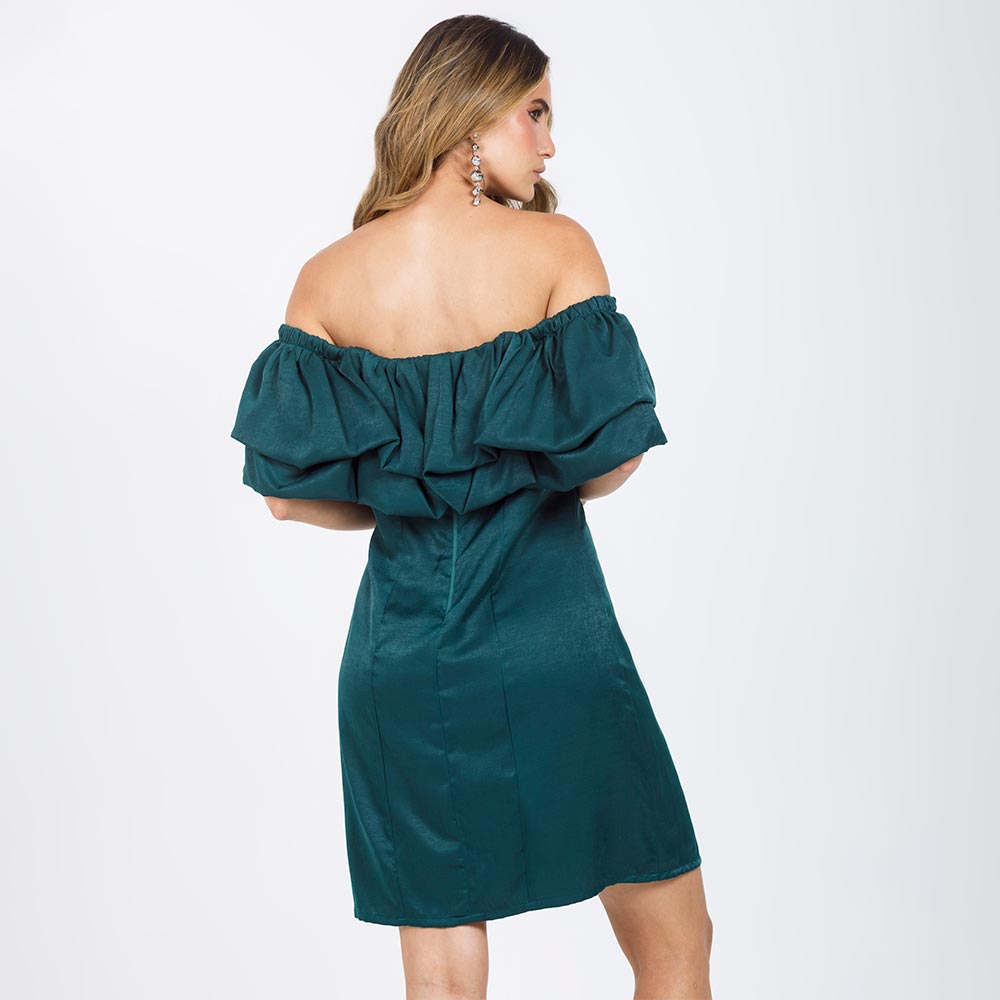 MINI VESTIDO CELEBRACI¨®N CORTO VERDE ESMERALDA