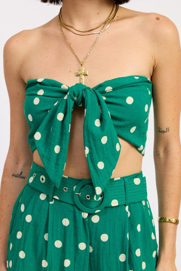 Set two pieces. Polka dots.