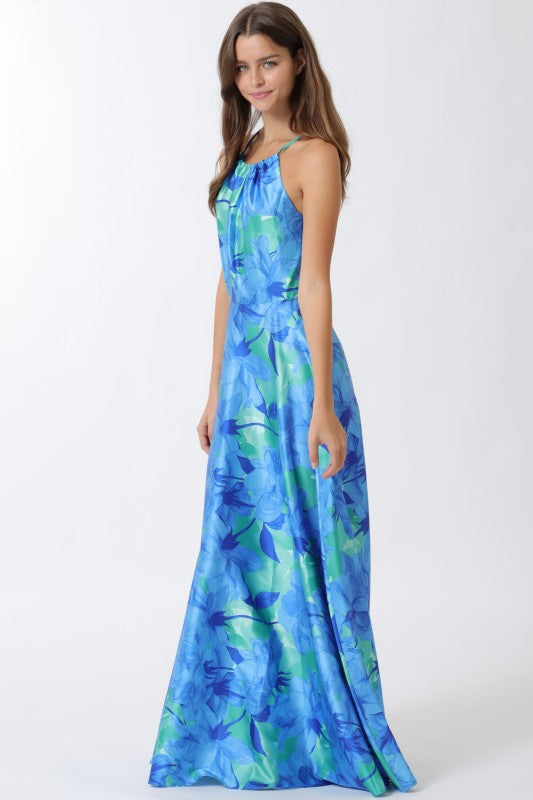 Blue maxi dress
