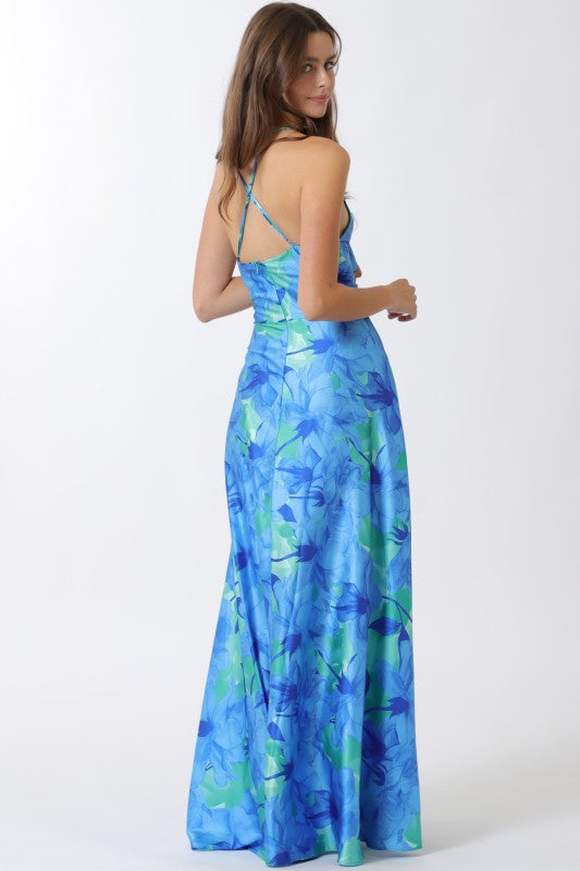 Blue maxi dress