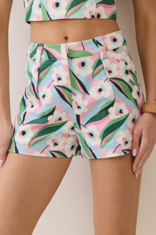 Set floral print