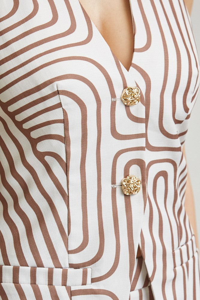Set Halter Texturizado