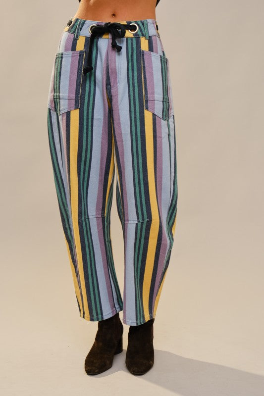 Slouchy jeans.