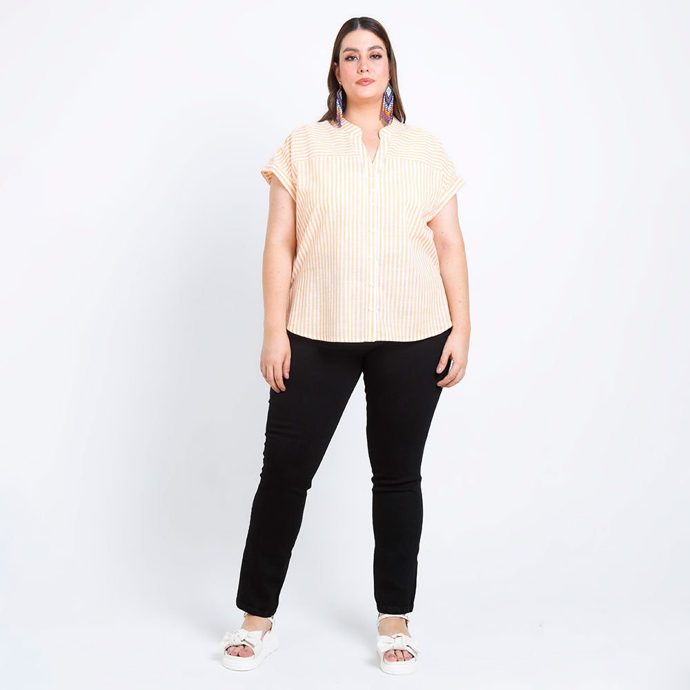 CAMISA TALLAS GRANDES MANGA RODADA