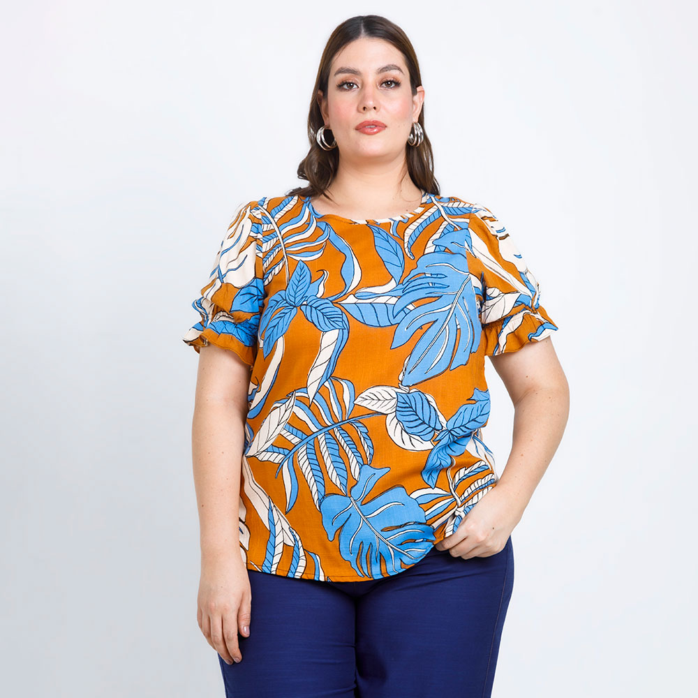 BLUSA TALLAS GRANDES ESTAMPADA