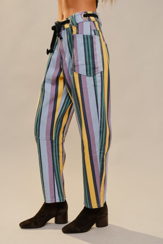 Slouchy jeans.