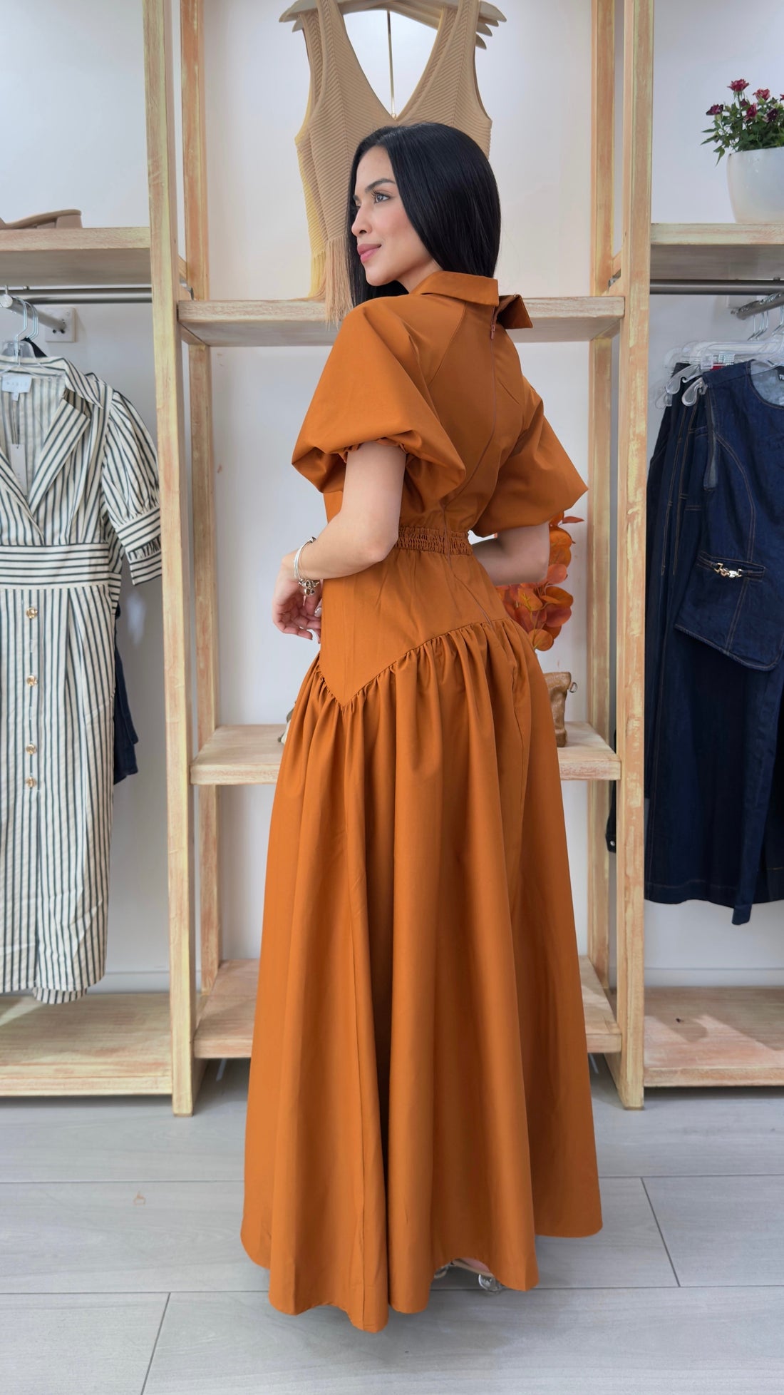 Vestido Largo Solapa