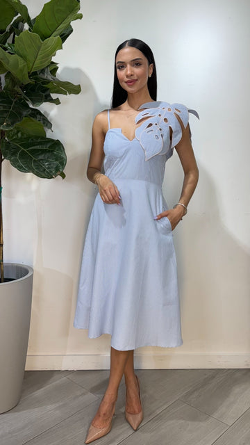 Midi blue dress