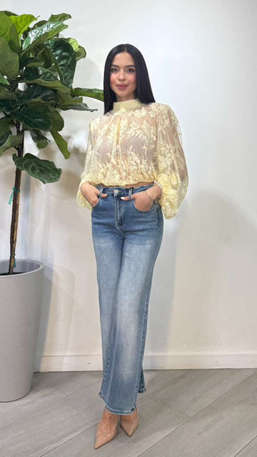 Embroidered blouse.